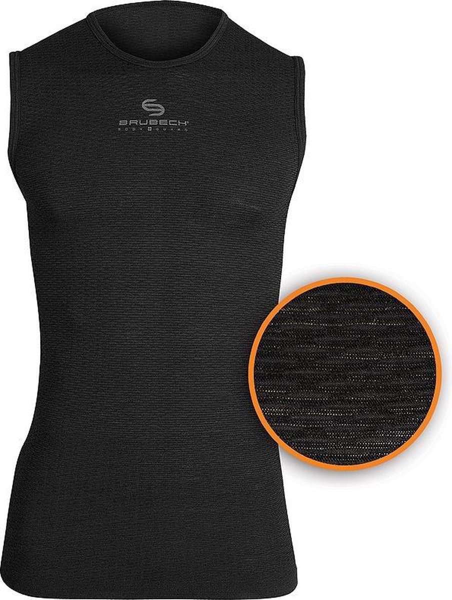 Brubeck Sportondergoed Ondershirt met 3D Technology - Singlet - zwart - M