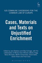 Ius Commune Casebooks for the Common Law of Europe- Cases, Materials and Texts on Unjustified Enrichment