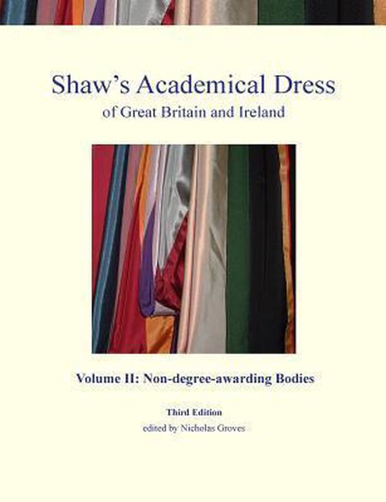 Gekleurde stoffen, rood, paars, groen en blauw, van academische gewaden.