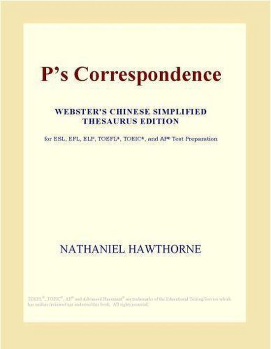 P's Correspondence (ster's Chinese Simplified Thesaurus Edition