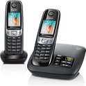 Gigaset C620A - Duo DECT telefoon met antwoordapparaat - Zwart
