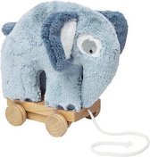 Sebra pluche trekolifant blauw