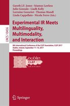 Lecture Notes in Computer Science 10456 - Experimental IR Meets Multilinguality, Multimodality, and Interaction