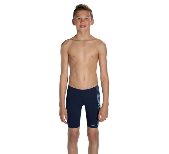 Speedo E10 Clash Jammer Zwembroek Maat 152 Jongens blauw/paars