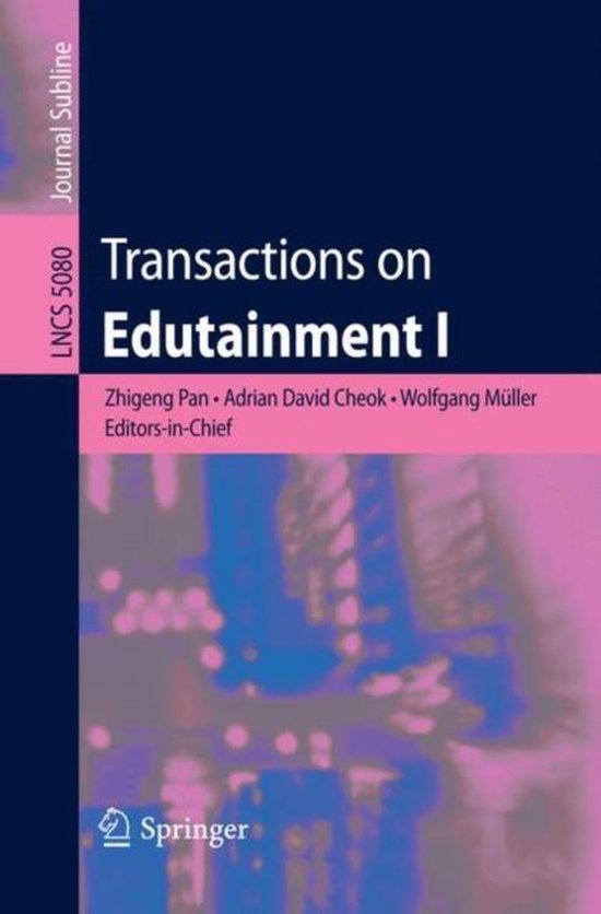 Transactions On Edutainment 1 - cover