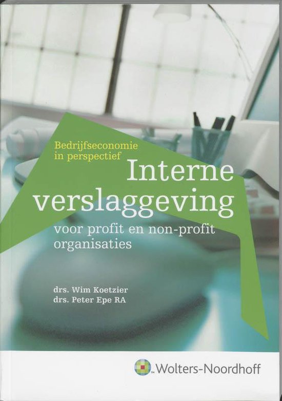 Interne verslaggeving voor profit en non-profit organisaties - cover