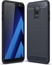 Samsung Galaxy J8 (2018) - hoes, cover, case - TPU - Extra bescherming - Zwart