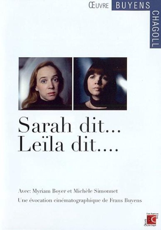Cover van de film 'Sarah Zegt Leila Zegt'