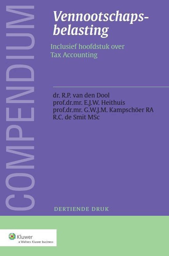 Compendium vennootschapsbelasting - cover