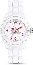 Colori Kidz 5 CLK010 Kinderhorloge met Kroon - Siliconen Band - Ø 30 mm - Wit