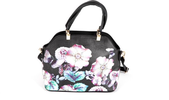 Adventure Bags Handtas Blooms Zwart bol