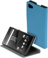 Blauw slim booktype flipcover Sony Xperia Z5 Compact hoesje