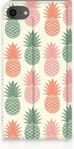 Flip Cover iPhone SE (2020/2022) | 7 | 8 Hoesje Ananas