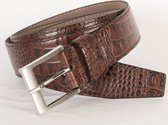 4 CM KROKO RIEM 0008-2 BRUIN MAAT 105