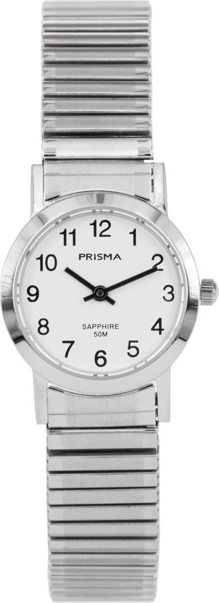 Prisma horloge 1815 dames rekband edelstaal saffierglas