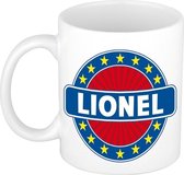 Lionel  naam koffie mok / beker 300 ml  - namen mokken
