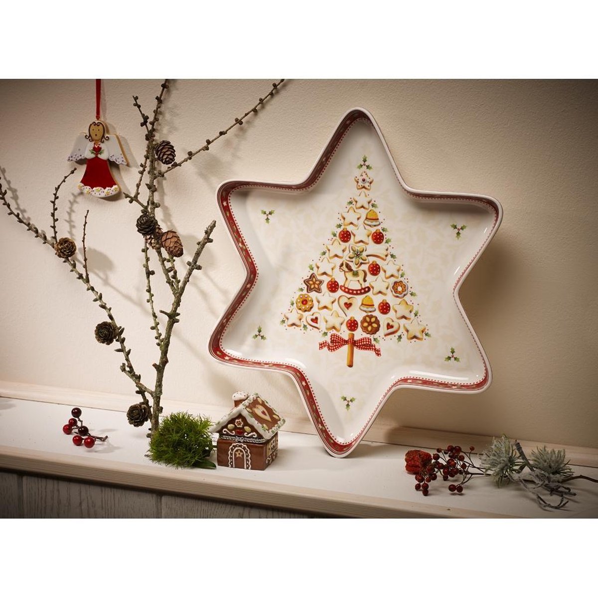 Coupe étoile village pain d'épices Winter Bakery Delight 24,5 cm