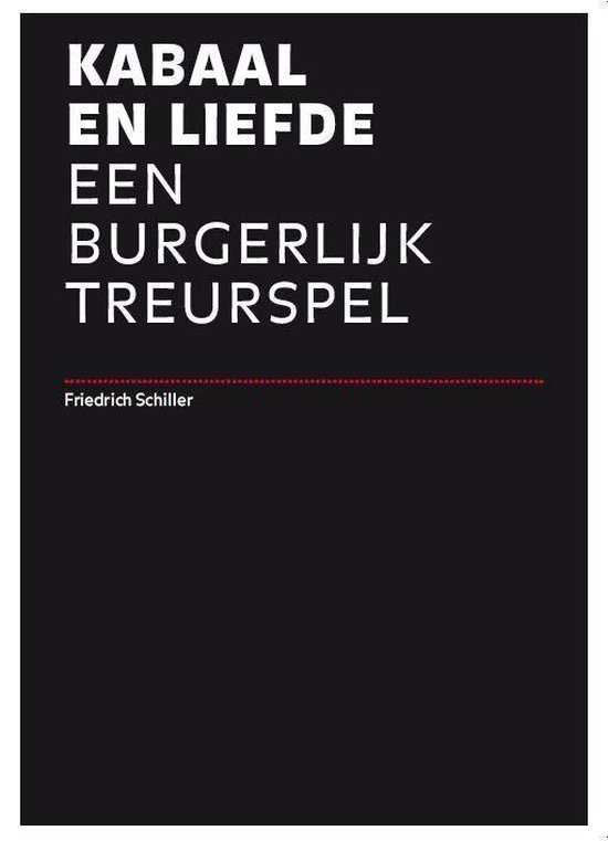 Cover van het boek 'Kabaal en Liefde' van Friedrich Schiller