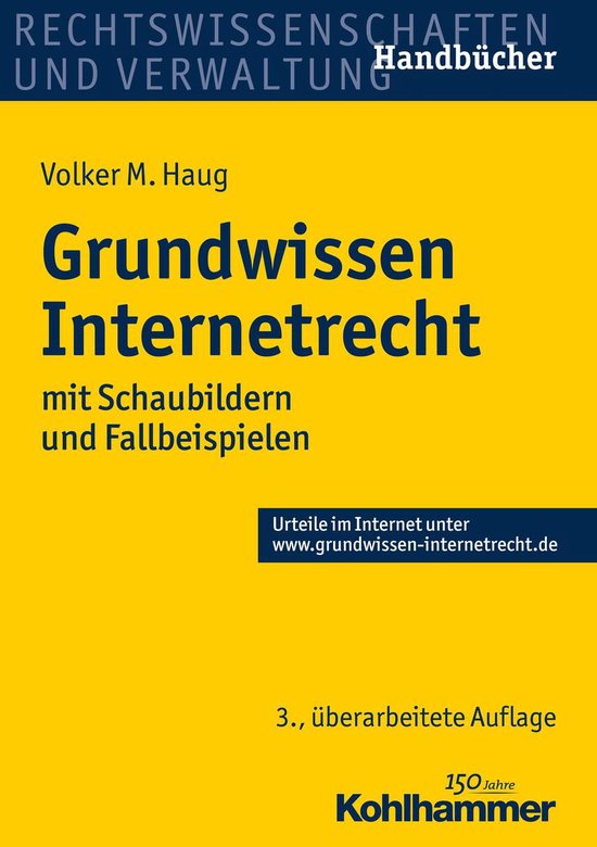 Grundwissen Internetrecht (ebook), Volker M. Haug | 9783170290556 ...