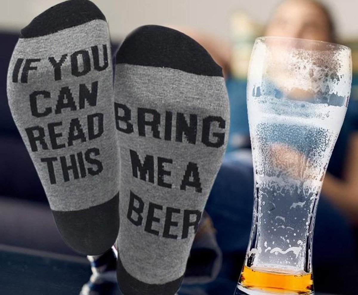 hoe Onbepaald Buiten adem Bring me beer sokken - grappige sokken | bol.com