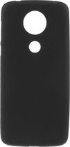 Shop4 - Geschikt voor Motorola Moto E5 Plus Hoesje - Zachte Back Case Mat Zwart