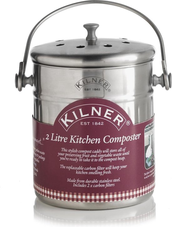 Foto: Kilner compostbakje aanrecht 2l