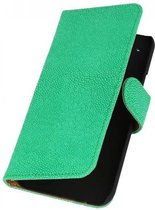 Devil Booktype Wallet Case Hoesjes voor HTC One M9 Groen