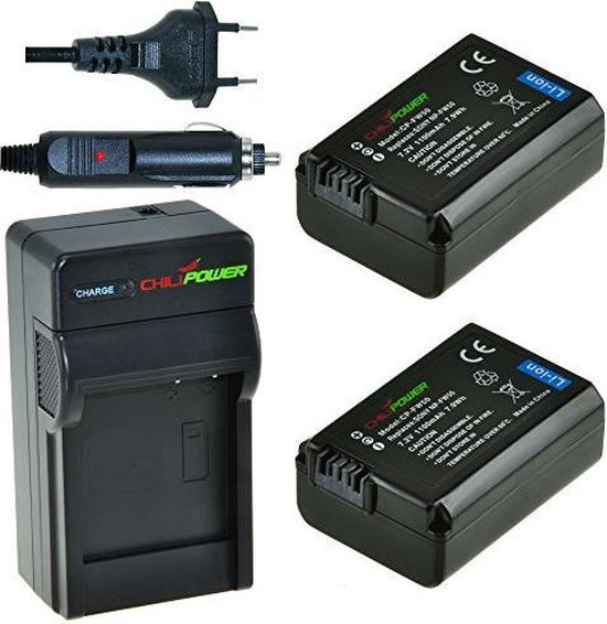 ChiliPower NP-FW50 Sony Kit - Batterie de l'appareil photo | bol
