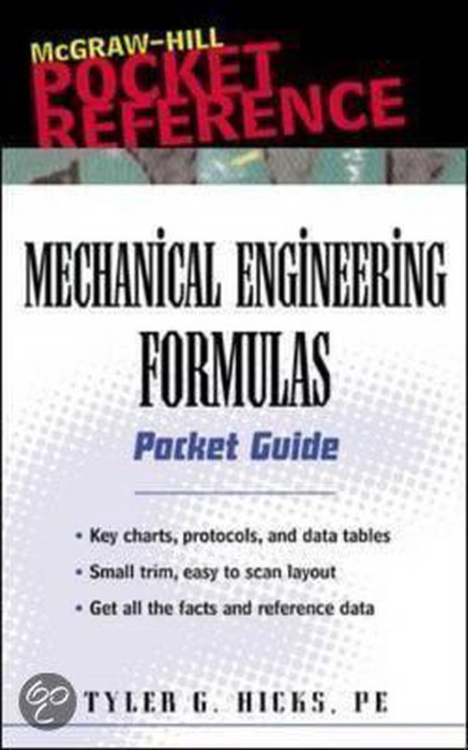 Mechanical Engineering Formulas Pocket Guide Ebook Tyler Hicks