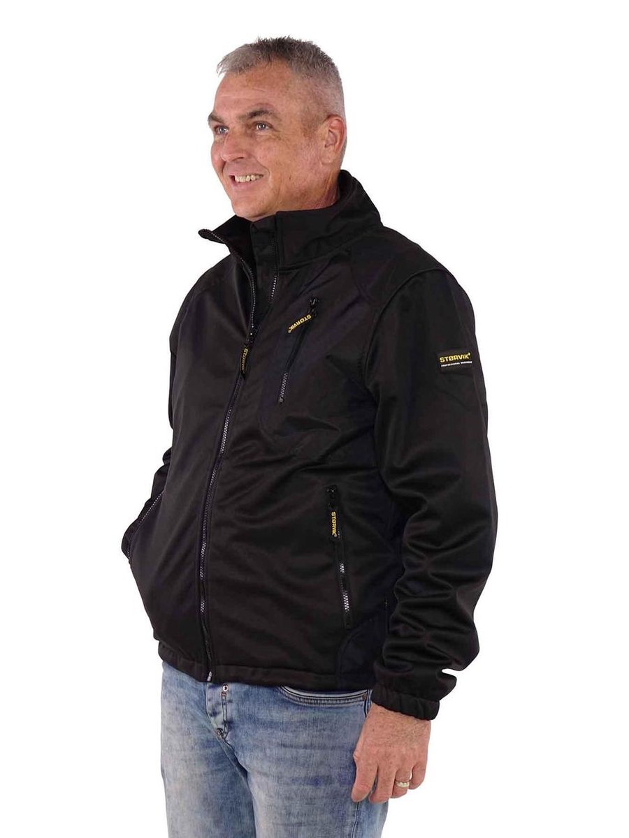 STØRVIK Veste de travail Coupe-vent 4 saisons Homme Gris Anthracite -  Taille 2XL - ARON