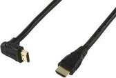 ValueLine - 1.3 HDMI kabel - eenzijdig haaks - 15 m - Zwart