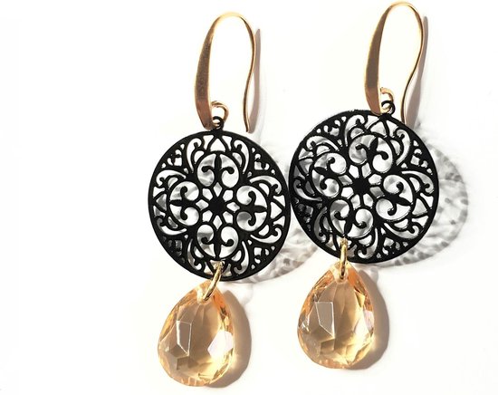 Boucles d'oreilles TABOO pour femme NOLA Black Gold - magnifique pour les  vacances -... | bol.com