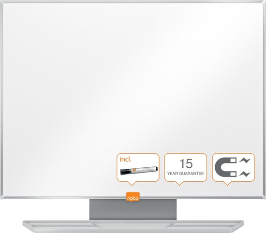 Faseras Whiteboard/Glassboard - Glas - Magnetische Bord Aan De Wand Inclusief Marker 120 X 60 Cm