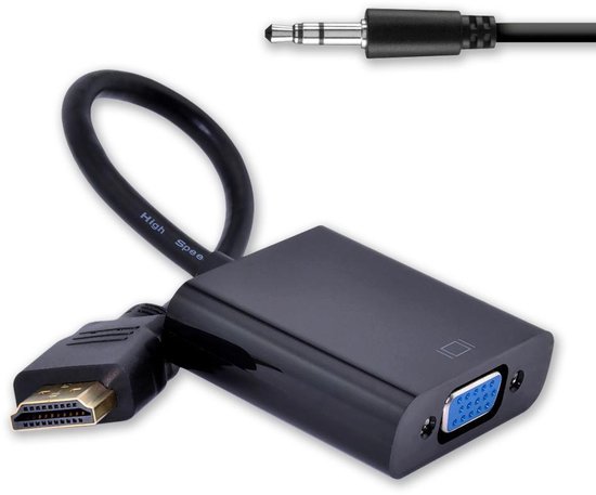 Løfte arm sjældenhed HDMI naar VGA (+ Audio) Adapter | bol.com