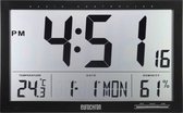 Horloge murale calendrier DCF numérique Eurochron EFWU Jumbo 100