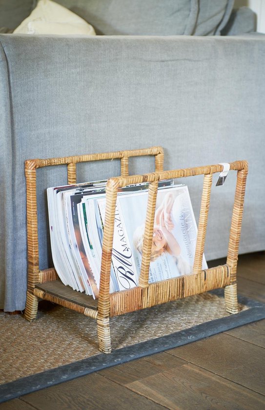 Rivièra Maison Rustic Rattan Bleeker Magazine Holder Lectuurbak