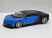 Welly 1/24 Bugatti Chiron - 2017, Blauw/Donkerblauw