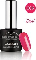 Cosmetics Zone UV/LED Hybrid Gel Nagellak 7ml. Coral 006