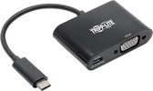 Tripp Lite U444-06N-VB-C video kabel adapter 0,15 m USB Type-C VGA (D-Sub) + USB Type-C Zwart