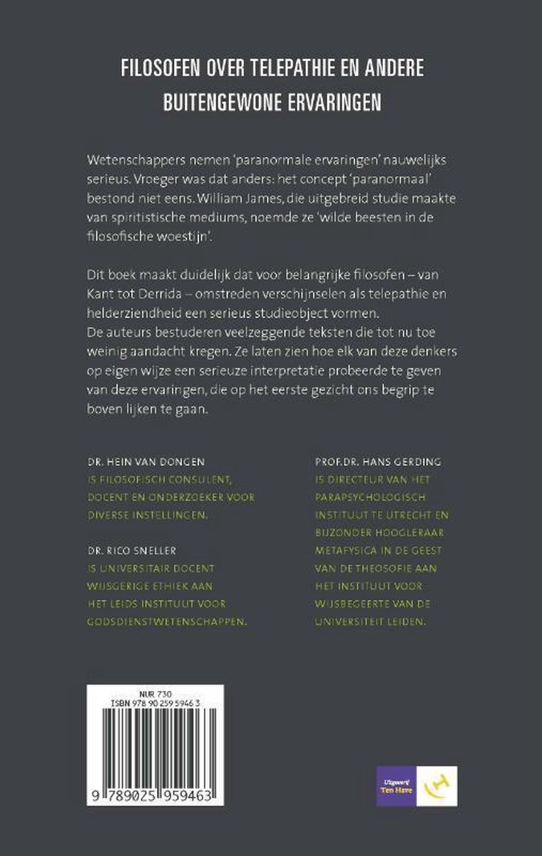 Wilde beesten in de filosofische woestijn - back cover