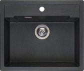 Lavabo simple Reginox Amsterdam - Avec trou pour robinet - 54 x 35 cm - Granit