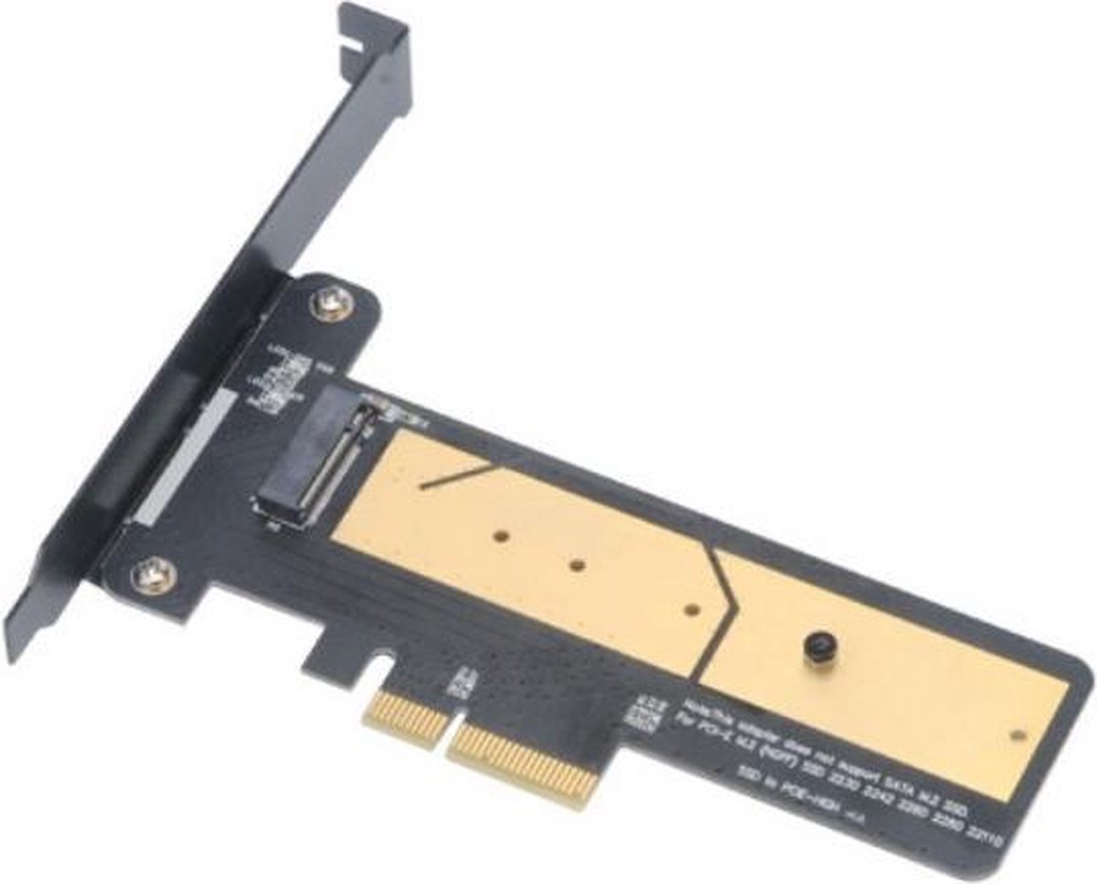 Akasa M.2 SSD - PCIe adapter insteekkaart met heatsink cooler en thermal pad, Full height and Low profile bracket included - GEEN SSD