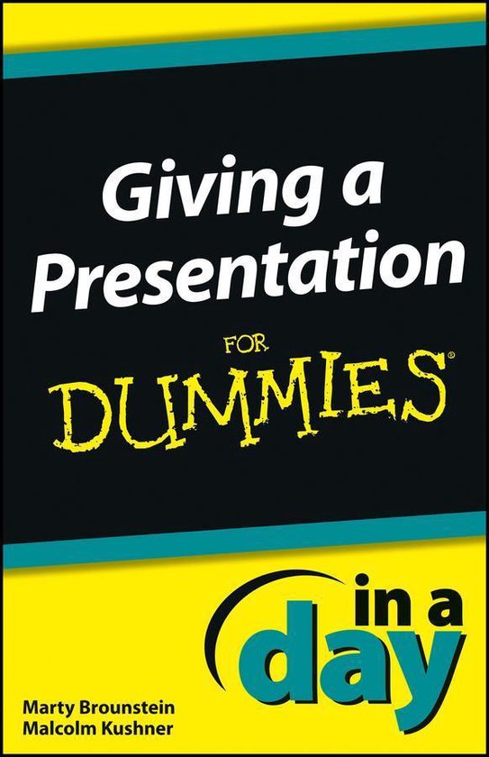 In A Day For Dummies - Giving a Presentation In a Day For Du ... - cover