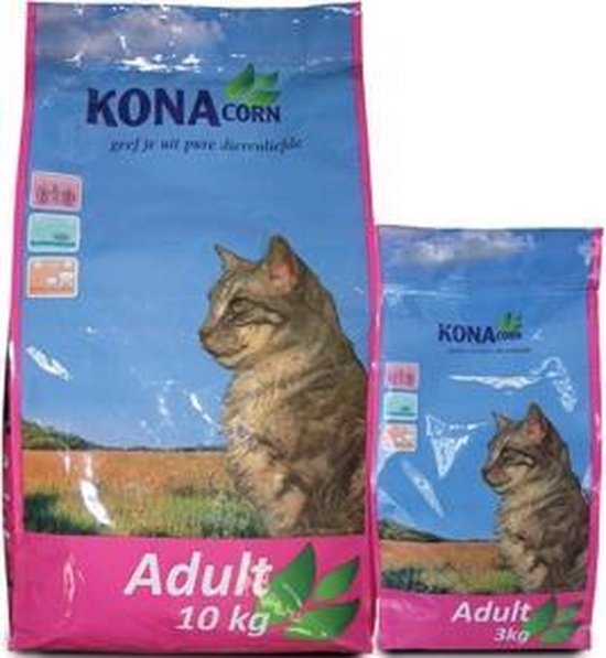 menu Bijlage Raffinaderij Kattenvoer 3 kg | Konacorn Adult | bol.com