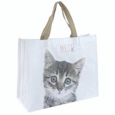Cadeau pakket Kitten poes Mok en Shoppingbag