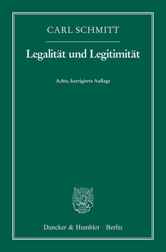 Legalität und Legitimität. - cover
