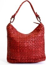 Bear Design Marion Leren Hobotas / Schoudertas - Rood