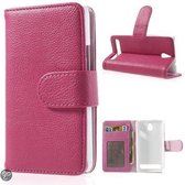 Sony Xperia E1 agenda book case hoesje roze