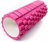 Foam roller - 34 x 14 cm - Roze