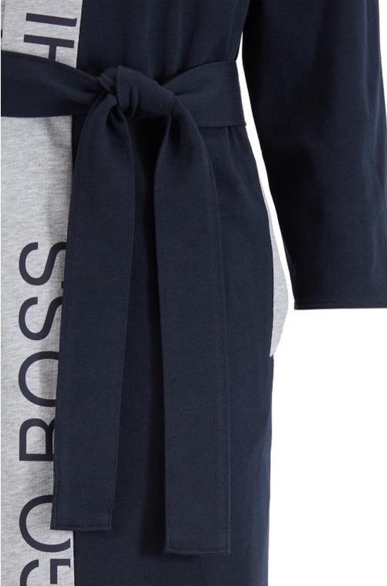 Hugo Boss badjas met logoband - donkerblauw-XL | bol.com